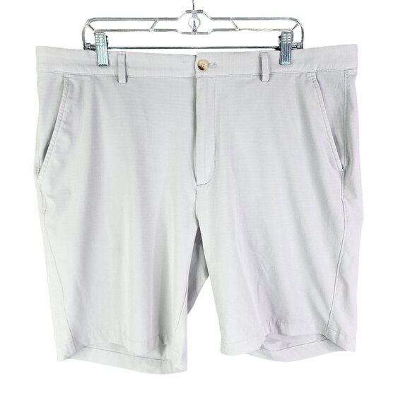 Men's Light Gray Greg Norman Performance Shorts 9.5" Inseam Size 38 - Picture 1 of 11